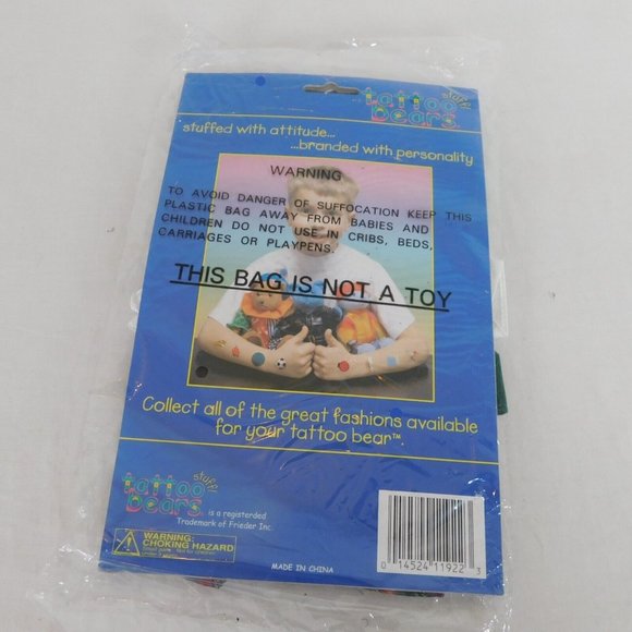 Tattoo Bears Plush Toy Clothes Leprechaun Green Visions Frieder 8" Bear Outfit - Picture 4 of 5